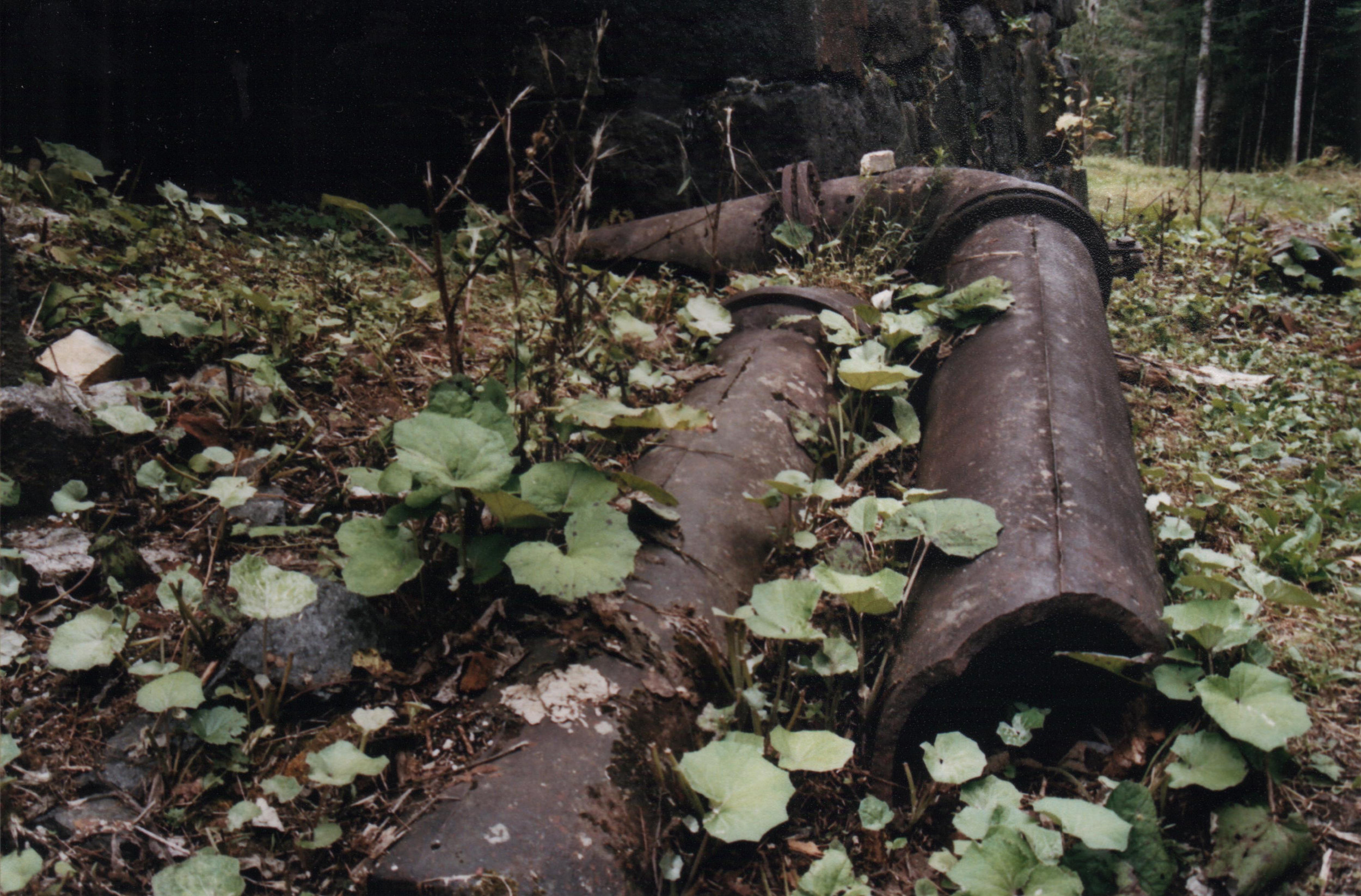 Pipes I – Shattered steam pipes near the foot of the blast furnace