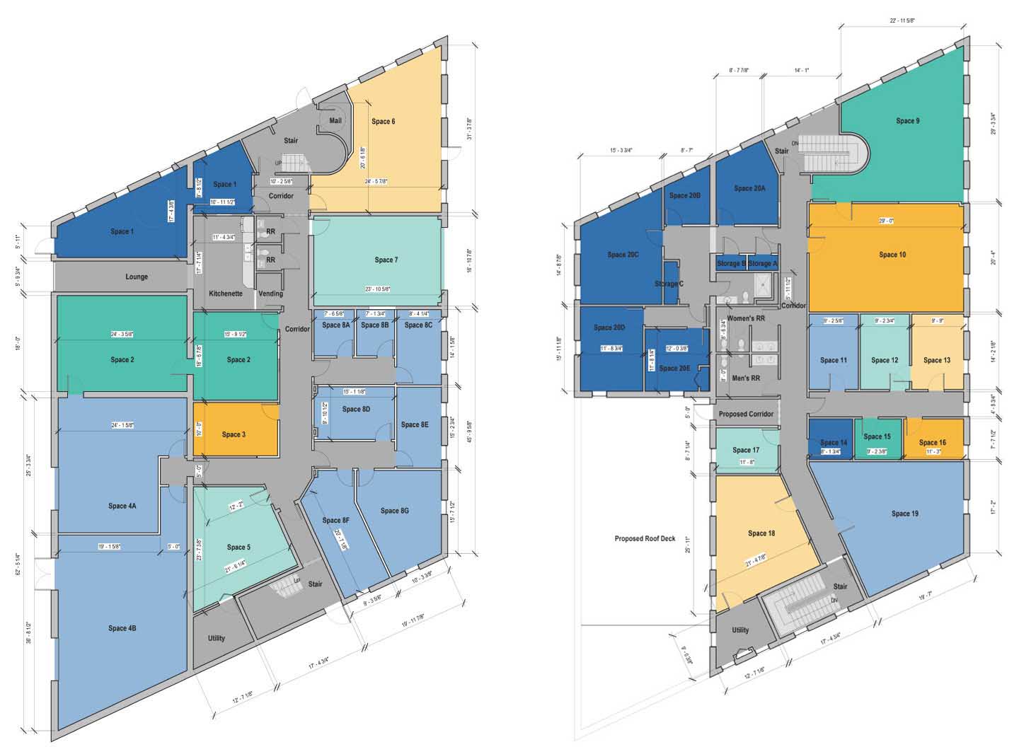 101 Washington floor plans